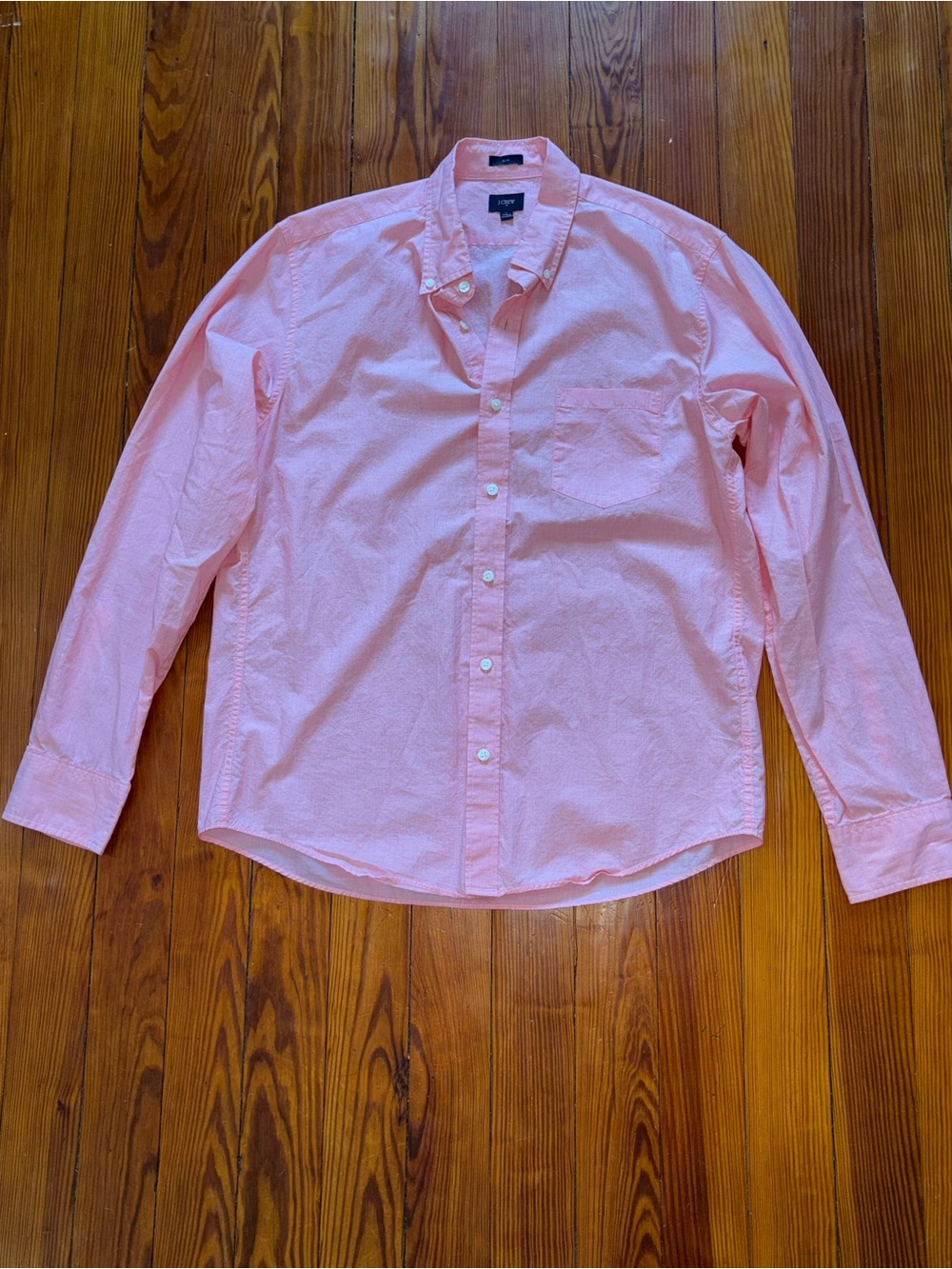 J. Crew Light Pink 100% Cotton Button-Down Shirt